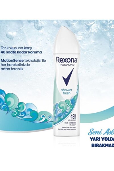 Rexona Antiperspirant Sprey Deodorant Kadın Shower Fresh 150 ml 1 Adet