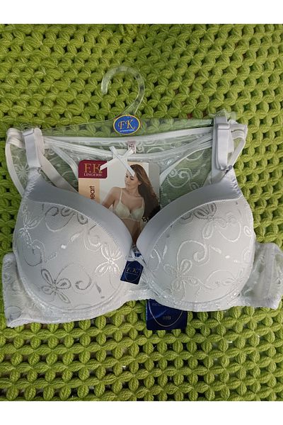 F.K White Unassisted Bra Set