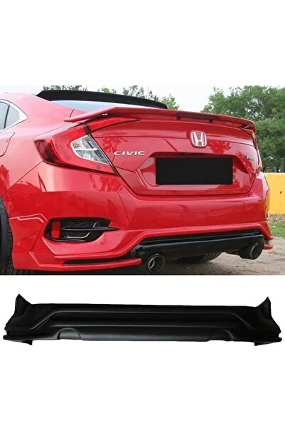 MKG Honda Civic Fc5 Turbo Arka Ek Mat Siyah Çıkışsız 2016 2017 2018 2019 Uyumlu