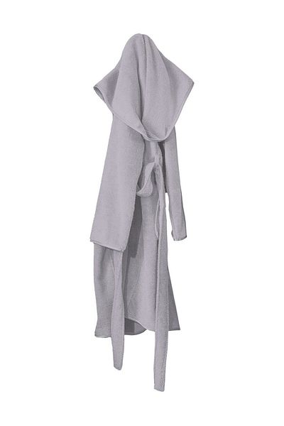 Ecocotton Μπουρνούζι από οργανικό βαμβάκι Ecosoft Γυναικείο Γκρι S