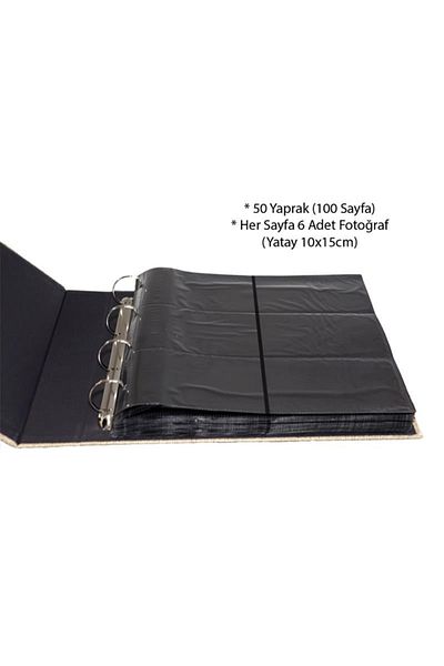 Rabsev 10x15cm 600 Photo Capacity Leather Photo Album with Luxury Window
