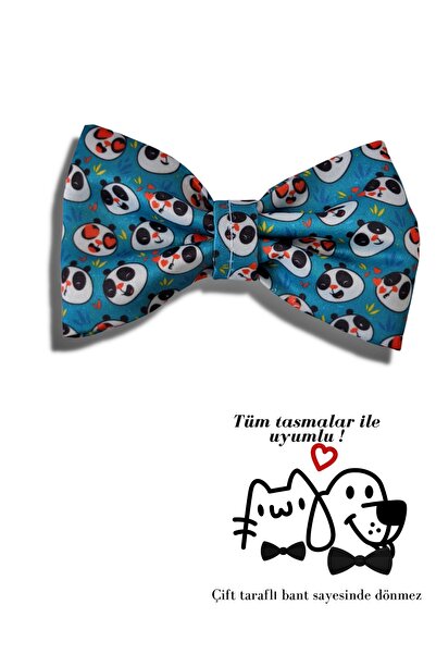 UTDpet ربطة عنق للكلاب والقطط الباندا (بدون مقود)