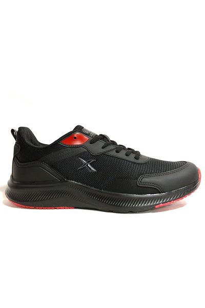 Kinetix Men's Black Red Running Sneakers