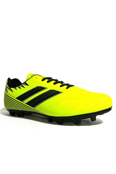 Kinetix Neon Green Black Lace Up Astroturf Football Shoes