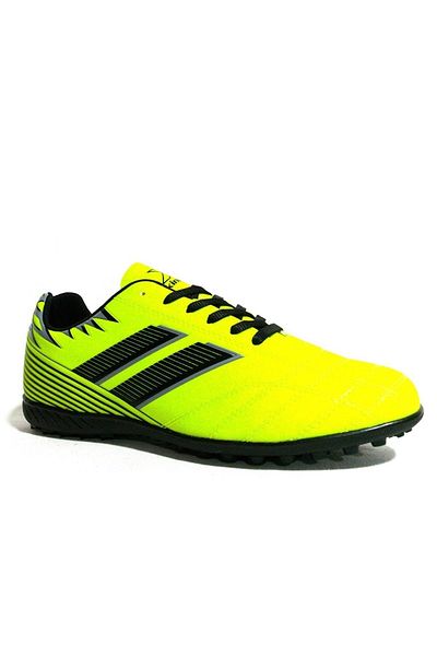 Kinetix Neon Green Black Lace-Up Astroturf Shoes
