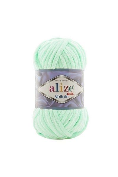 Alize 5 Τεμάχια 464 Mint Velluto Velvet Πλεκτό Χέρι