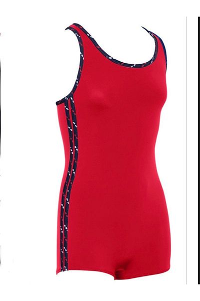 Kom Solid Color Girl's Swimsuit with Shorts