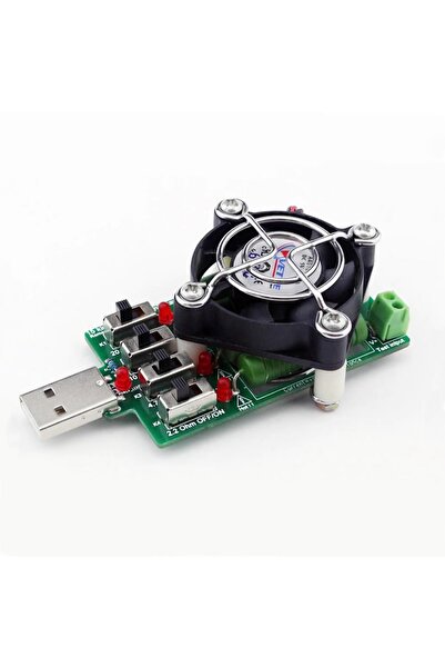 Genel Markalar Soğutucu Fanlı Usb 5v Elektronik Yük Pil Akü Desarj Test Cihazı