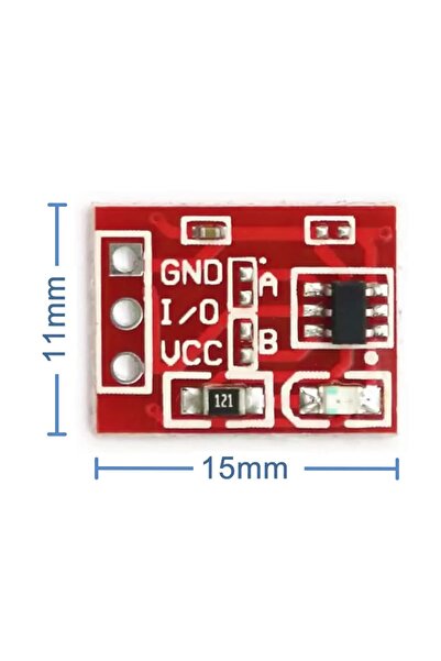 Genel Markalar Ttp223b Kırmızı Dokunmatik Sensör Modülü Touch Kapasitif 1 Kanal Buton Dokunma Algılayıcı Sensör