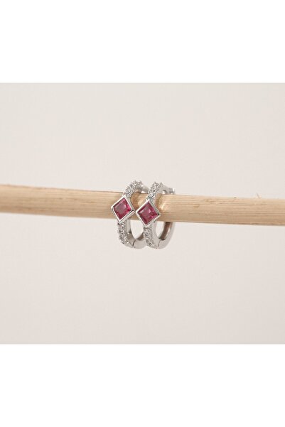 Khailo Silver Taşlı Kesik Küpe