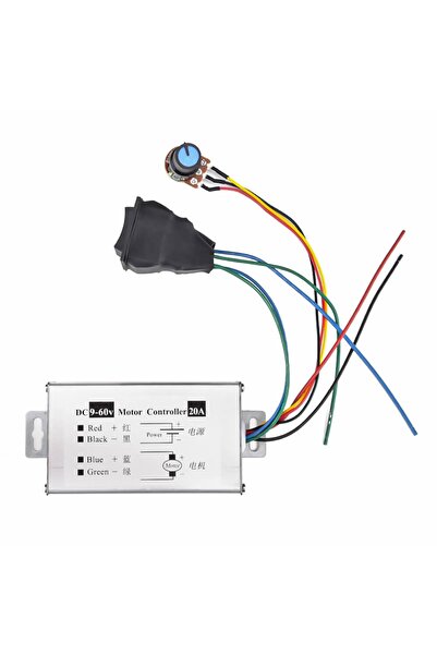 Genel Markalar Dc 60v 20a Dc Motor Sürücü Pwm Hız Kontrol Ileri Geri Yön Anahtar