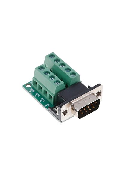 Db9 To Dip Adaptör Erkek 9 Pin Rs232 Port Klemens Çevirici
