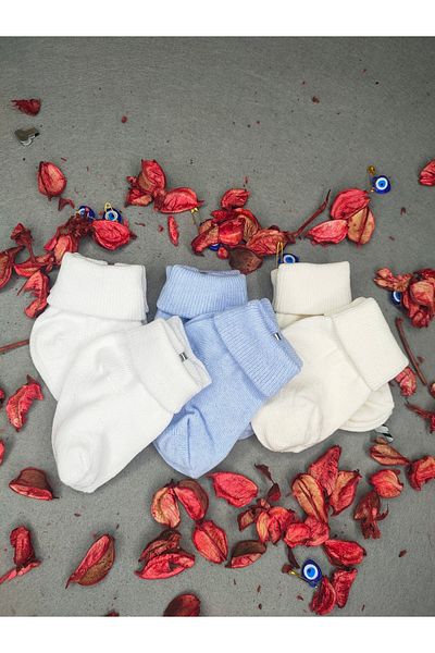 Akface 6 Pack 100% Cotton Baby Boy Socks 0-1-3-4-5-6 Months Standard