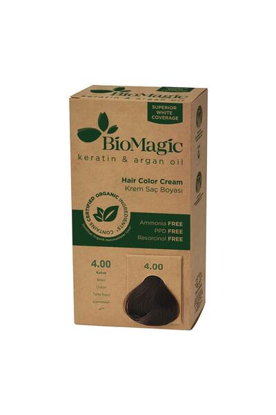 BIOMAGIC Organic Saç Boyası Kahve No: 4.00++60ml.