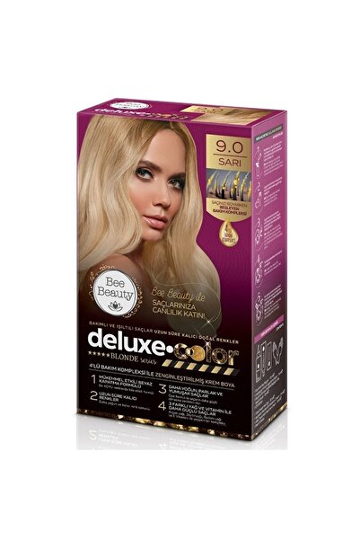 Bee Beauty Deluxe Color Kit Saç Boyası 9.0 Sarı