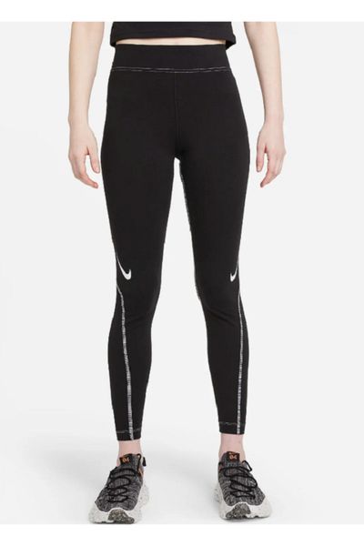 Nike One Cropped Graphic Leggings Women's Sports Tights - - Trendyol