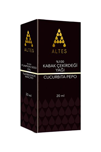 altes %100 Saf Kabak Çekirdek Yağı / Pumpkin Seed Oil / Soğuk Sıkım 20ml Ym24kç0101