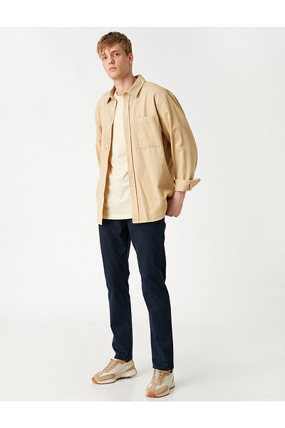 Koton Linen Blend Chino Trousers