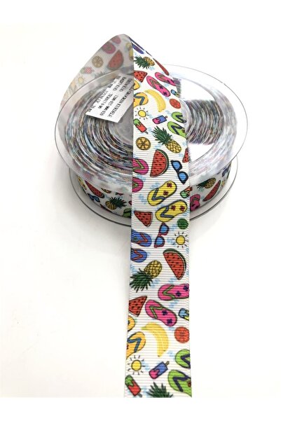 Bride Aksesuar Dünyası Panglică Grosgrain cu Model Fructe 2,5 Cm – Panglică –...