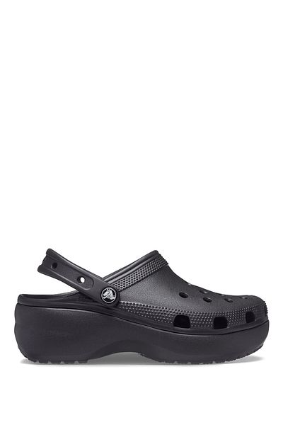 Crocs Γυναικείες μαύρες παντόφλες Classic Platform Clog W
