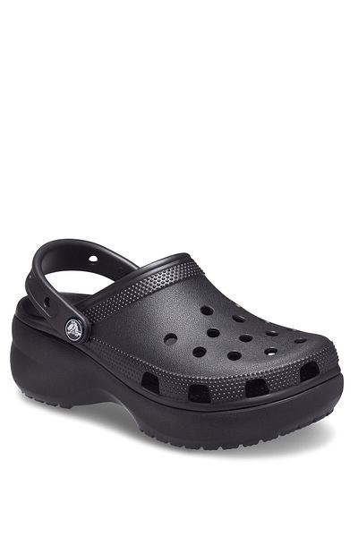 Crocs Γυναικείες μαύρες παντόφλες Classic Platform Clog W