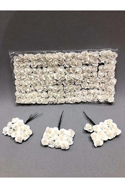 Bride Aksesuar Dünyası Dekorativna traka, dodatak, bela papirna ruža, 1 pakov...