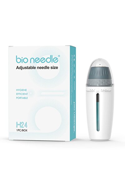 Bio Needle H24 Titanyum Serum Ampul Uygulayıcı Aplikatör Ayarlanabilir 0,25mm Ile 1.50mm Arası Hydradermaroller