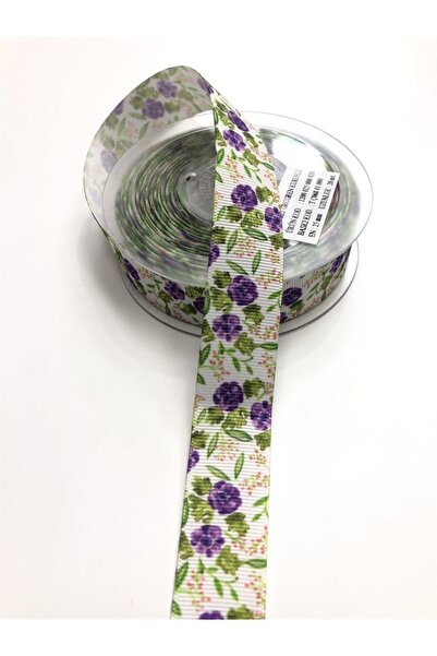 Bride Aksesuar Dünyası Panglică Grosgrain cu Motiv Floral 2,5 Cm – Panglică –...