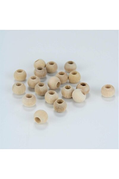 Bontex Sortiment de mărgele din lemn brut 12 mm 1 pachet 100 grame – Mărgele