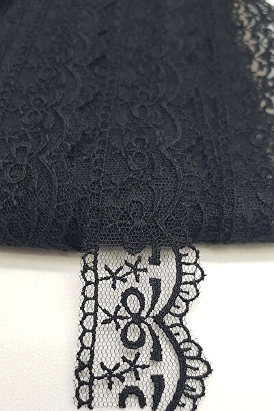 Bride Aksesuar Dünyası Dantela îngustă cu model negru – Kit de tricotat