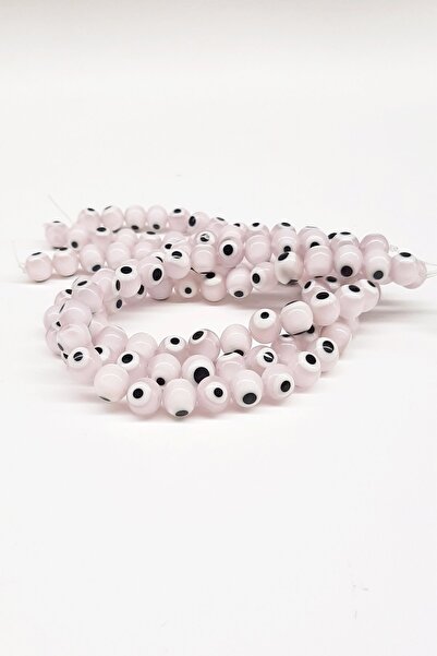 FdayAksesuar Vrste perli Ružičasta Bela Staklena Perla Zločitog Oka Nzr-1055 ...