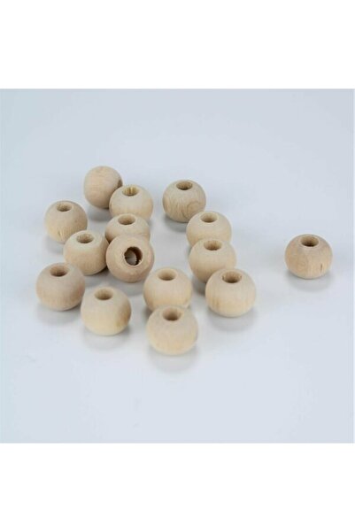 Bride Aksesuar Dünyası Mărgele din lemn brut 24 mm 1 pachet 100 grame – Mărgele