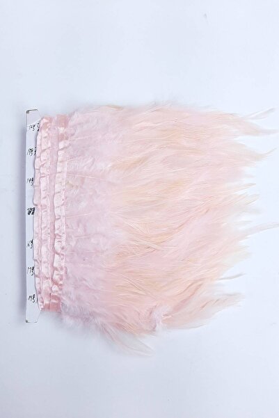 Bride Aksesuar Dünyası Accesoriu panglică decorativă cu pene de cocoș roz des...