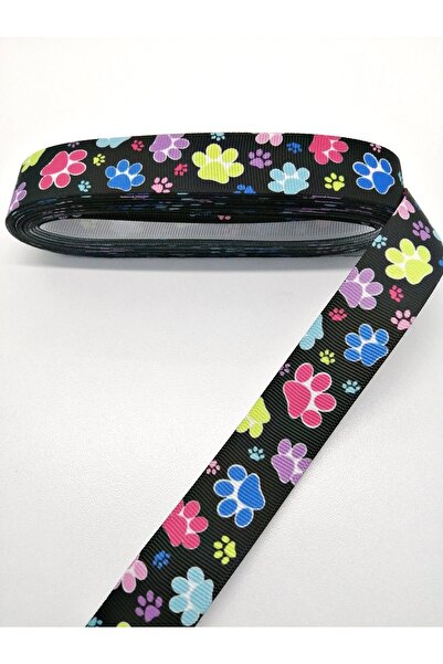 Bride Aksesuar Dünyası Panglică Grosgrain cu Motiv Colorat pentru Labe 2,5 Cm 1 Metru – Panglică