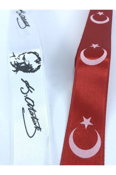 Genel Markalar Atatürk Ay Yıldız Saten Kurdele – Kurdele – Kurdele