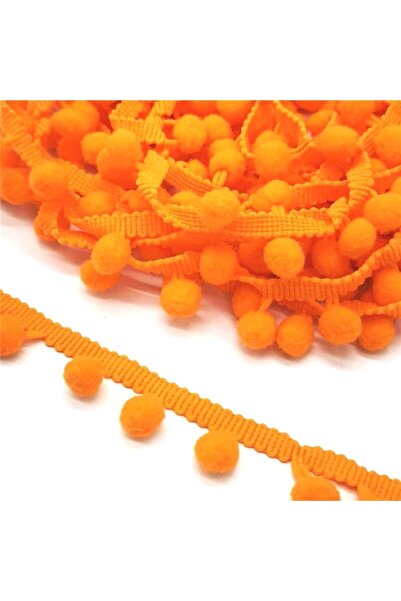 Bride Aksesuar Dünyası Turuncu Ponpon Şerit – Dekoratif Şerit