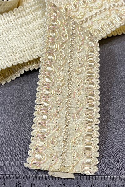 FdayAksesuar Διακοσμητική Λωρίδα Αξεσουάρ Κρέμας με Φαρδιά Πέτρα Νερού – Διακ...