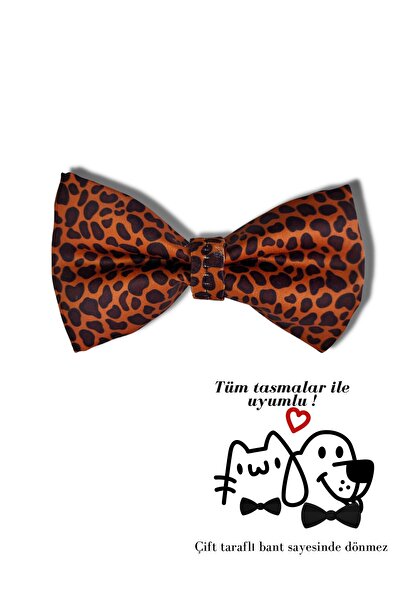 UTDpet Leopard Kedi Köpek Papyonu (tasmasız)