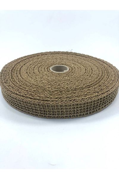 Bride Aksesuar Dünyası Straw Gold Glitter Mesh Ribbon 5 Meters – Ribbon – Ribbon