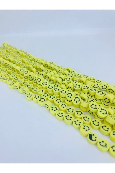 Bride Aksesuar Dünyası Žuti Emoji Sa deznom Fimo Perle od Testa – Perle