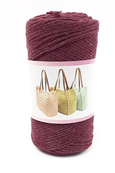 Bride Aksesuar Dünyası Burgundy Makrame Pređa – Pređa za pletenje