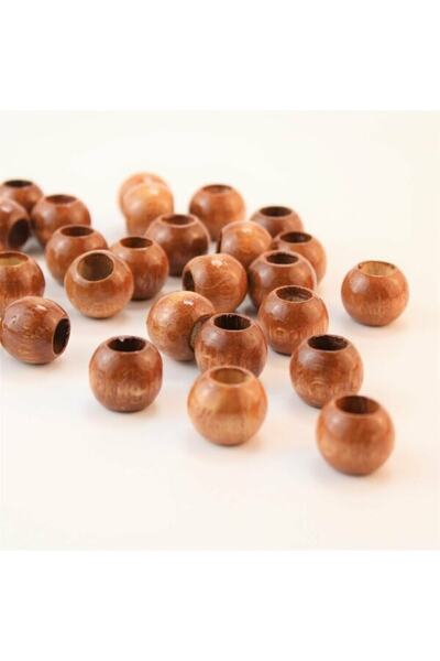 Bride Aksesuar Dünyası Sortiment de mărgele din lemn de culoare nucă 24 mm 1 ...