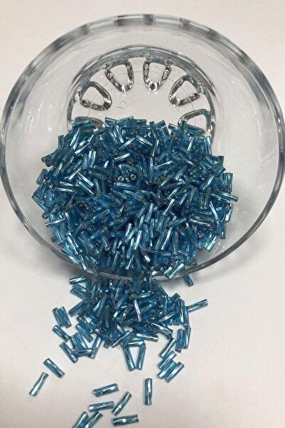 ESPEREST Mărgele albastre pentru țevi de 5 mm, 1 pachet de 50 grame – Mărgele