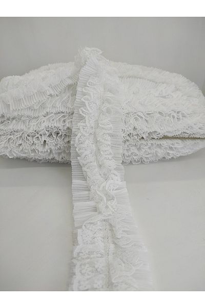 Bride Aksesuar Dünyası Λευκή Δαντελένια Κορδέλα – Κορδέλα