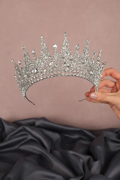 Bride Aksesuar Dünyası Γυναικεία Hatria Model Silver Bridal Crown – Κορώνα – ...
