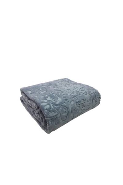 Merinos Κουβέρτα Elengans Embos Διπλή σε Κουτί 220x240 Ινδικό