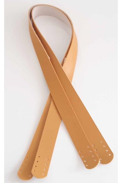 angel çanta aksesuar Single Layer Faux Leather 80X2.5 Cm, Mustard Color