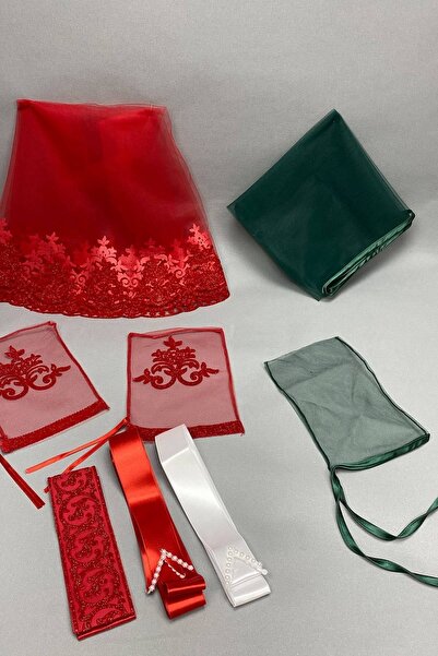 Bride Aksesuar Dünyası Voal de mireasă cu sclipici și set de cu vipușcă eșarf...