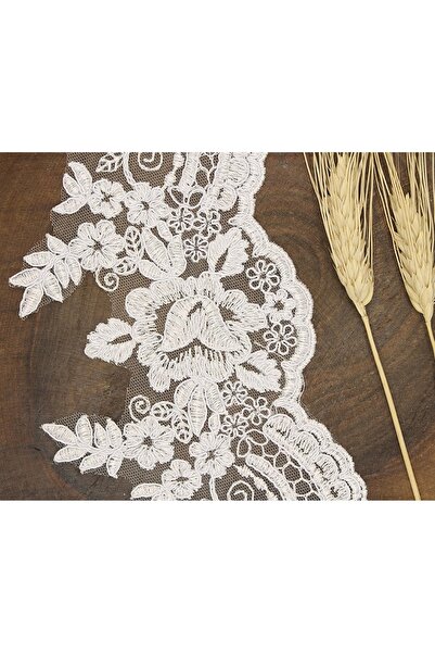 FdayAksesuar Διακοσμητική Κορδέλα Αξεσουάρ Λευκή Γαλλική Γκιπούρ 2138 – Διακο...