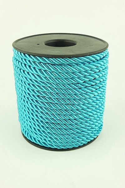 Bride Aksesuar Dünyası Τυρκουάζ Νήμα Κορδονιού 3 χιλ. 10 μέτρα – Νήμα Πλεξίματος